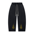 The Ism Comet Gold Unisex Mineral Wash Barrel Leg Pants