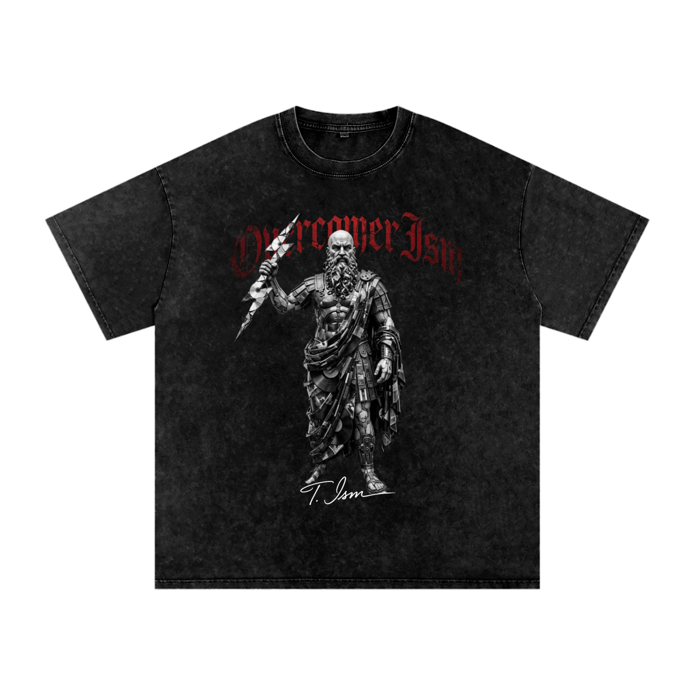 Overcomer ism Snow Washed Oversized Cotton T-Shirt