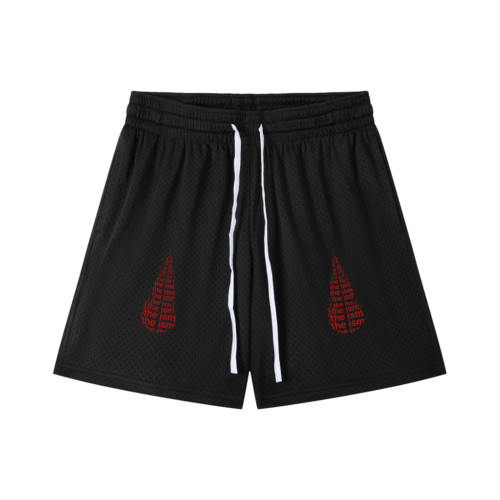 The Flaming Chili Pepper Mesh Drawstring Shorts