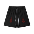 The Flaming Chili Pepper Mesh Drawstring Shorts