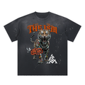 The Eye of The Tiger Hand-Frayed Sunfade Paint Splatter T-Shirt