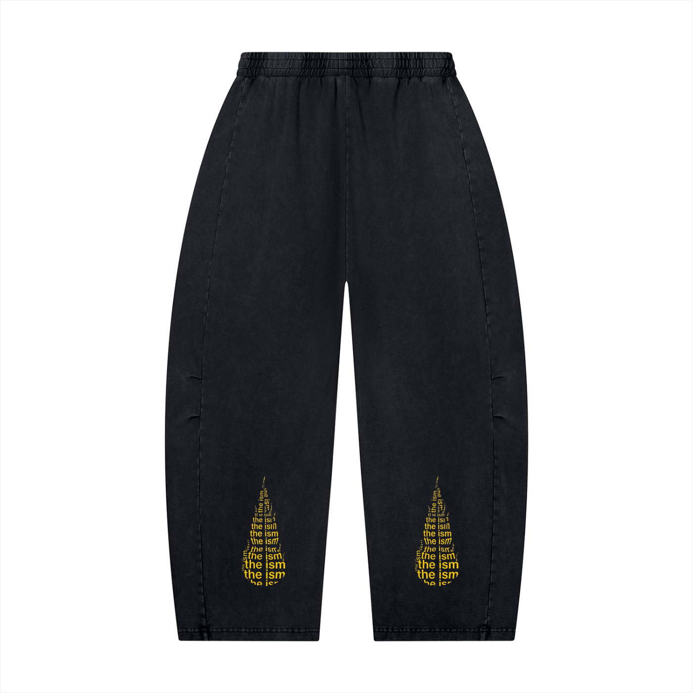 The Ism Comet Gold Unisex Mineral Wash Barrel Leg Pants