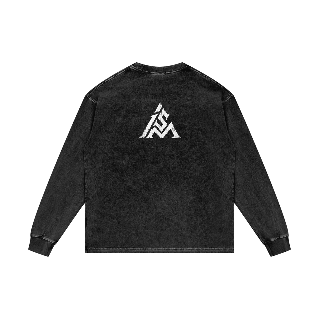 Strut Ism Acid Wash Oversize Long Sleeve T-Shirt