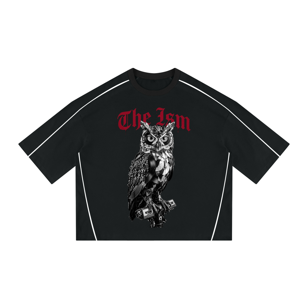 Know Ism Unisex Heavyweight Boxy Piping T-Shirt