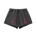 The Ism Comet Snow Washed Raw Edge Drawstring Shorts