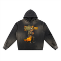 Music Mend Heart Ism Sun Fade Frayed Fleece Hoodie