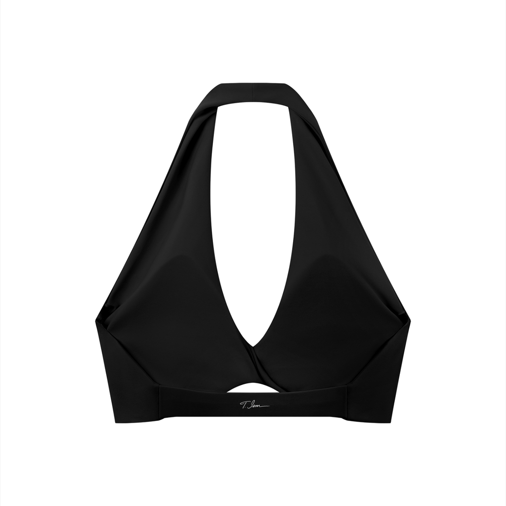 The Ism Women's Pleated Halter Sports Bra