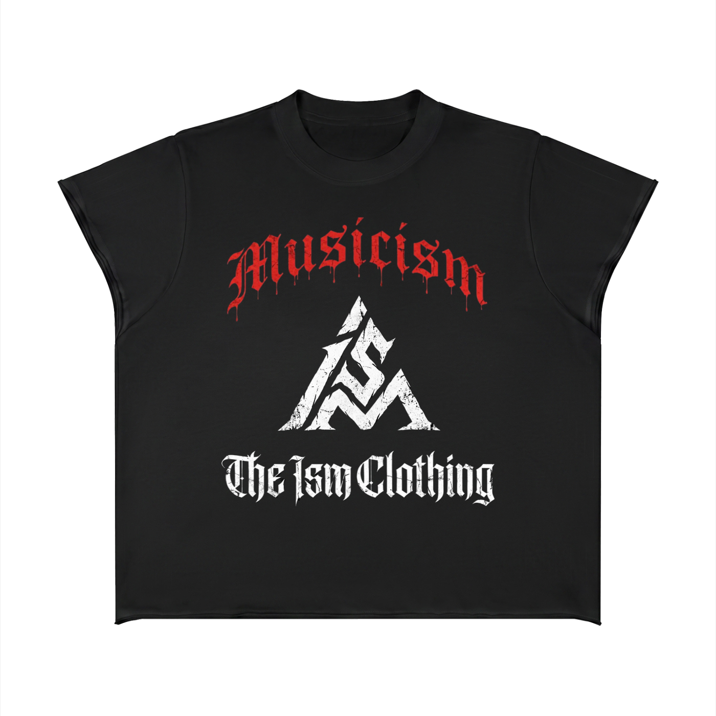 The ISM Unisex Boxy Raw Edge T-Shirt