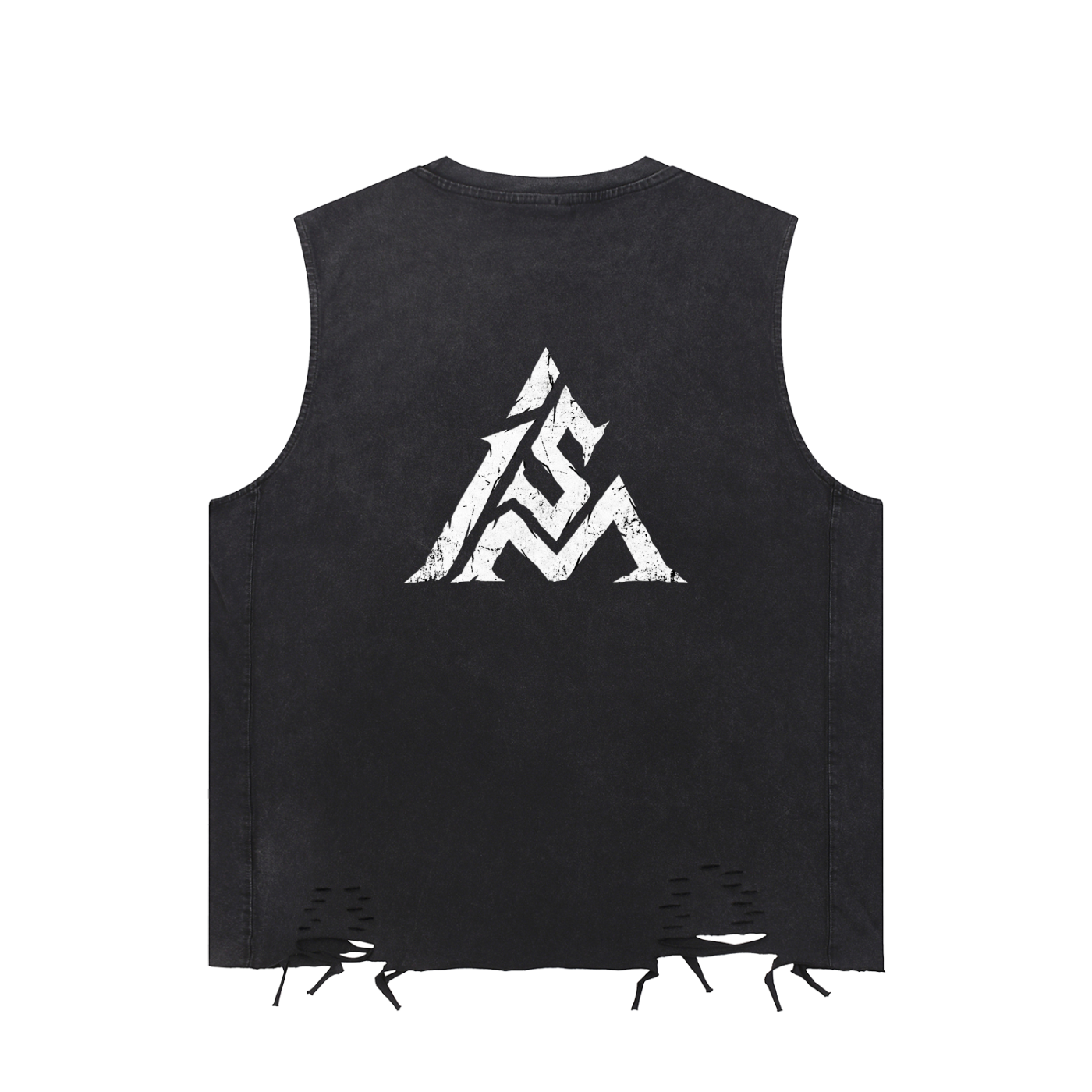 Mind Ism Snow Washed Raw-Hem Tank Top