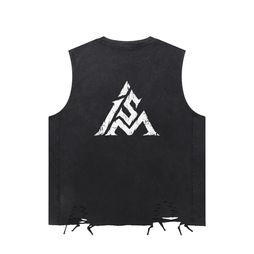 Mind Ism Snow Washed Raw-Hem Tank Top