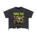 The Rare Ism Vintage Wash Boxy Distressed Hem T-Shirt