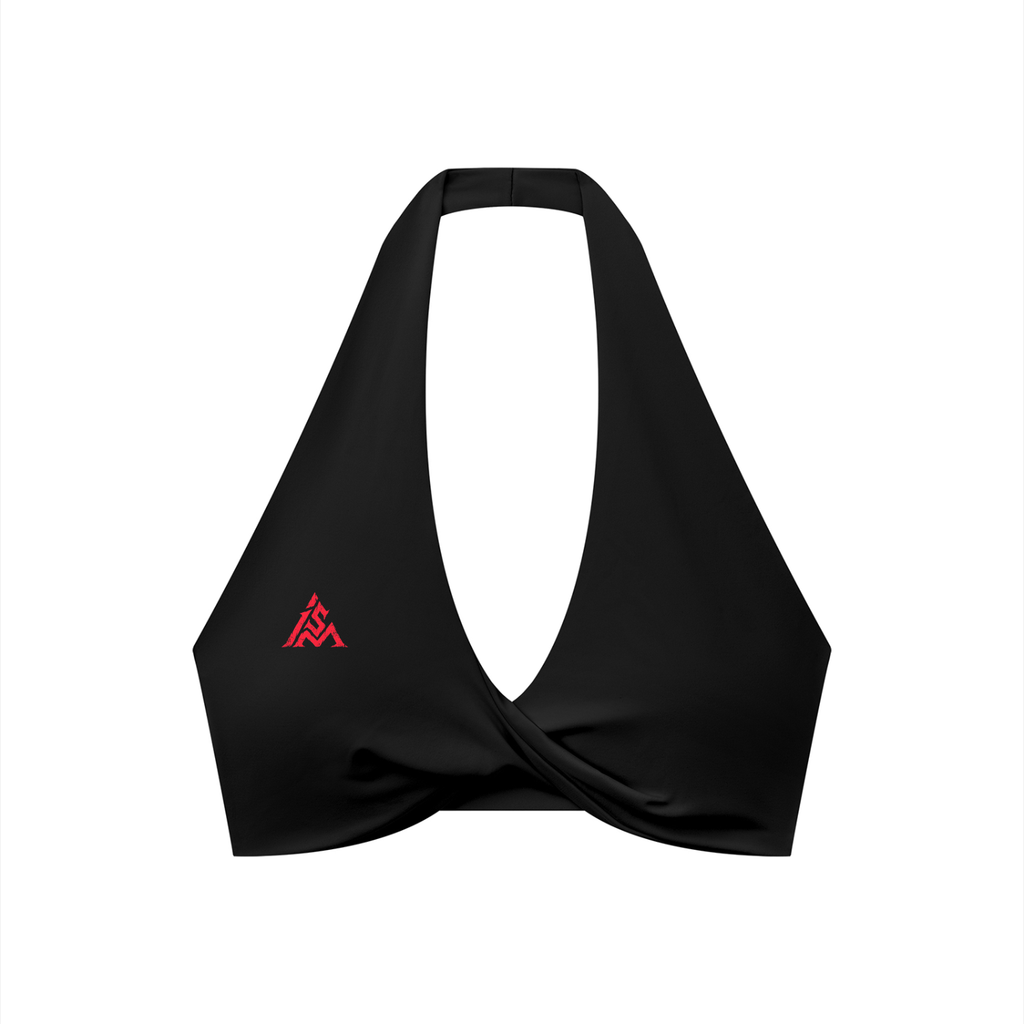 The Ism Women's Pleated Halter Sports Bra
