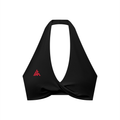 The Ism Women's Pleated Halter Sports Bra