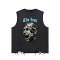 Mind Ism Snow Washed Raw-Hem Tank Top