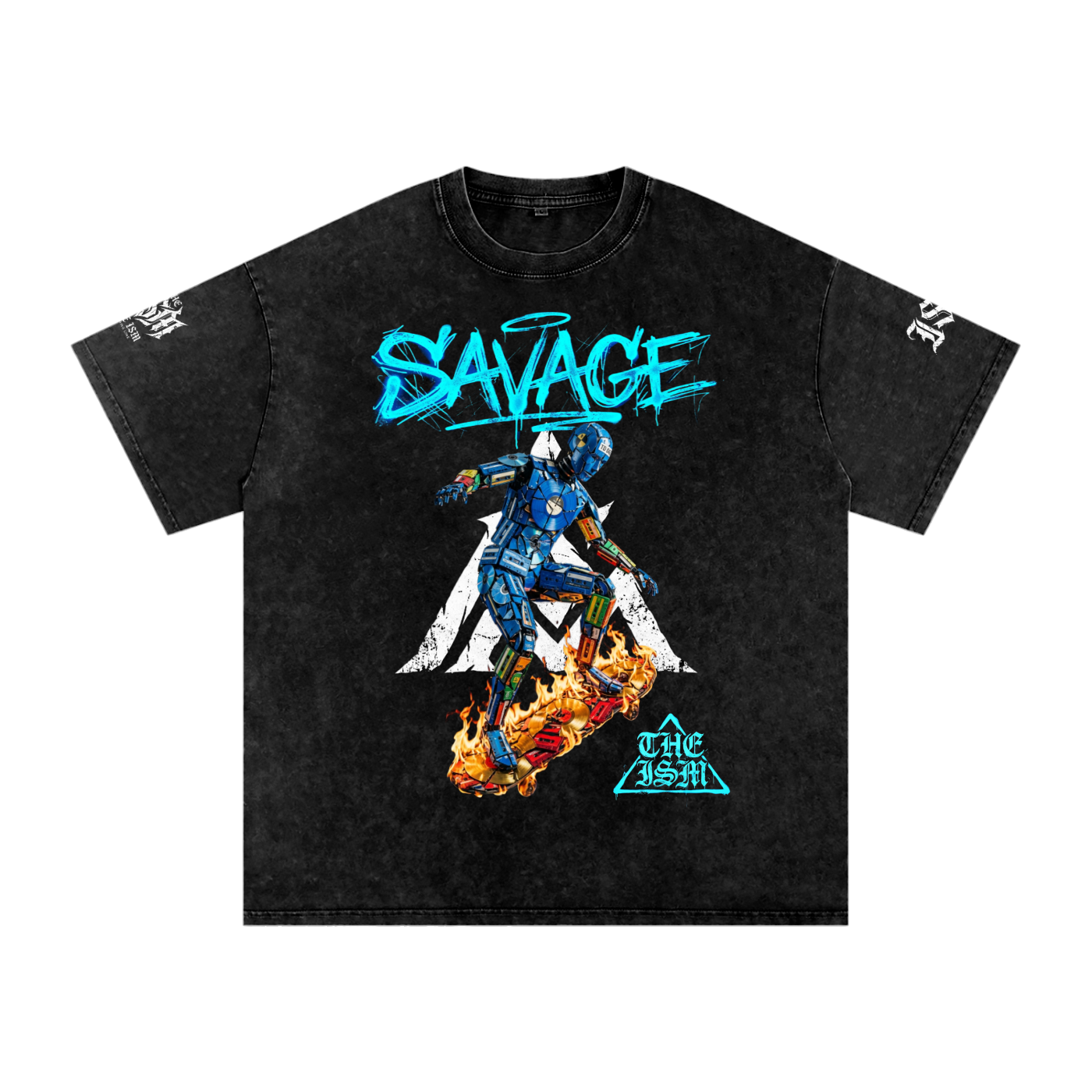 Savage Ism Snow Washed Oversized T-Shirt
